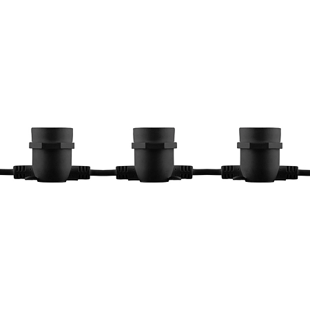 Гирлянда "Белт-лайт", 10 E27, шаг 50cm черный, 8м (3м сетевой шнур) IP65 CL50-8 29883