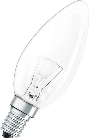 Лампа ДС 40Вт/2700К 400Лм Е14 1т.ч. (104х35) (Classic B CL) (свеча) 005775