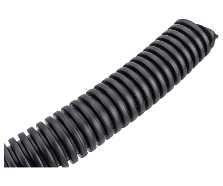 Труба гофрированная ПНД безгалогенная (HF) черная с/з d25 мм (50м/2600м уп/пал) PR.022551