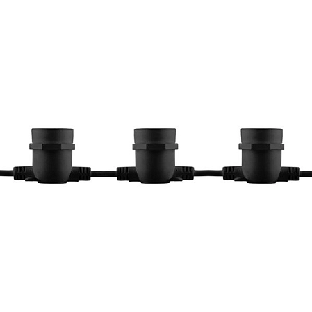 Гирлянда "Белт-лайт", 20 E27, шаг 50cm черный, 13м (3м сетевой шнур) IP65 CL50-13 29885