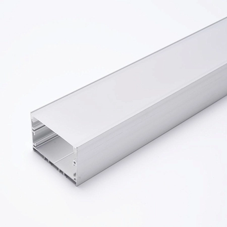 Профиль для LED-ленты накладной 2000х50х35 серебро (2 заглушки, экран, 4 крепежа) CAB257 10368