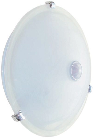 Светильник НПО 3231Д 2х25 Е27 с датчиком движения белый  IP20  LNPO0-3231D-2-025-K01