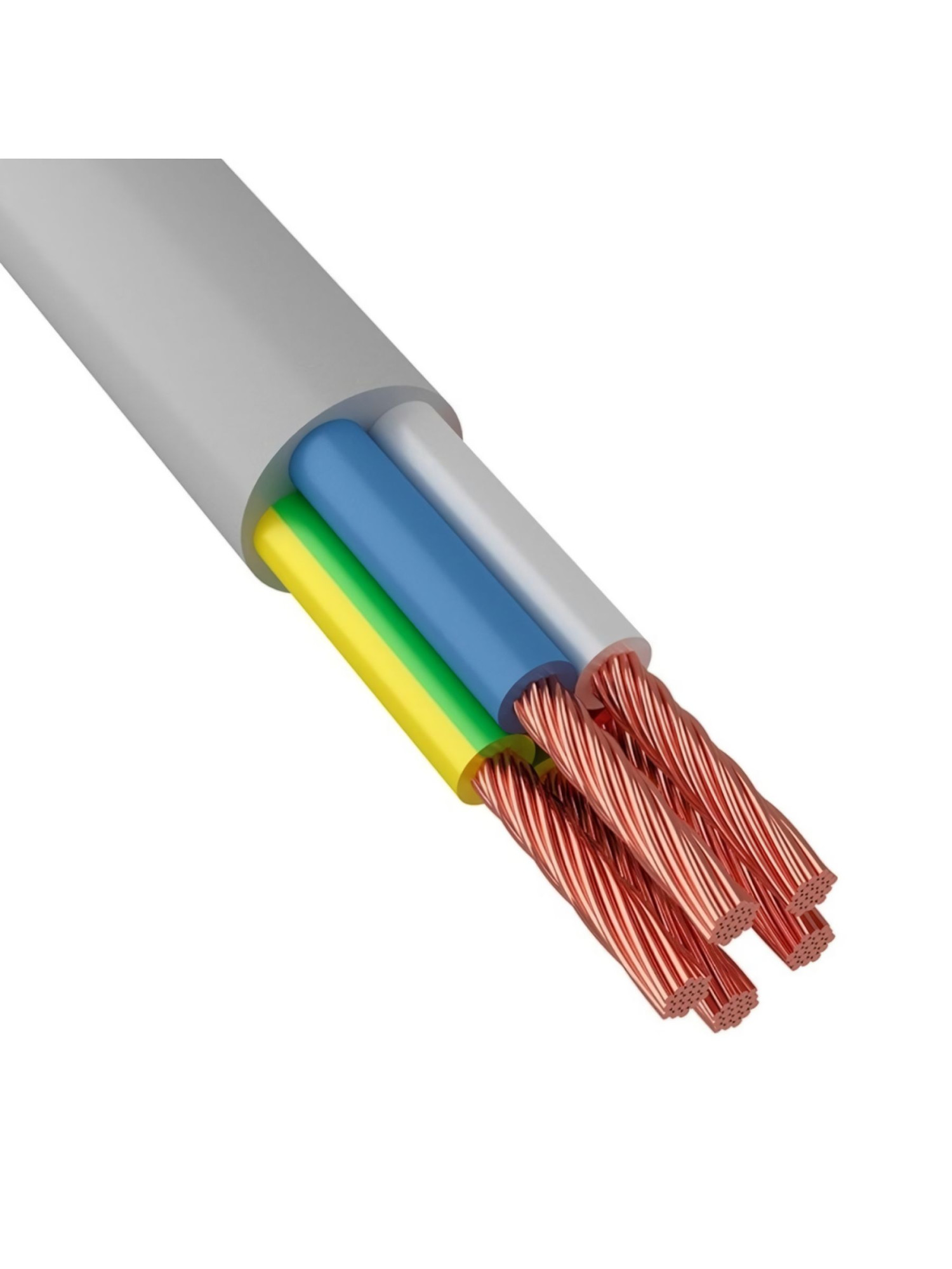 Провод ПВС 5х1,0 белый Евкабель купить в Краснодаре по низкой цене |  ЮгКабель