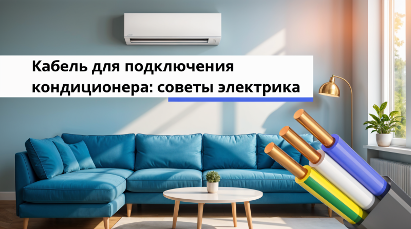 Кабель { тип кабеля} для кондиционера мощностью {мощность} кВт