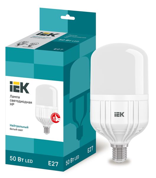 Лампа светодиод. LED 50W 4000К 4500Лм Е27 30т.ч. HP (230х138) LLE-HP-50 ...