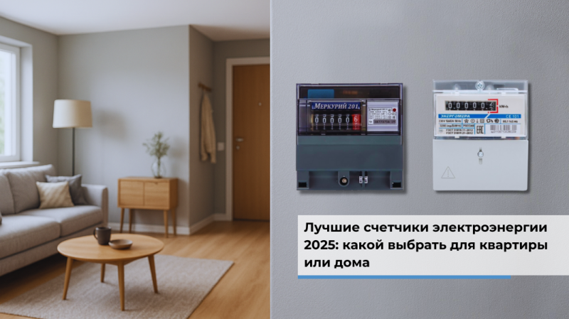 Лучшие счетчики электроэнергии 2025: какой выбрать для квартиры или дома Лучшие счетчики электроэнергии 2025: какой выбрать для квартиры или дома
