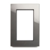 Рамка  2-местная (без перемычки), стекло серия Катрин, GFR00-7012-06, графит 39570