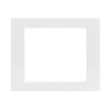 Универсальная рамка для 2 модуля, белая  F00011