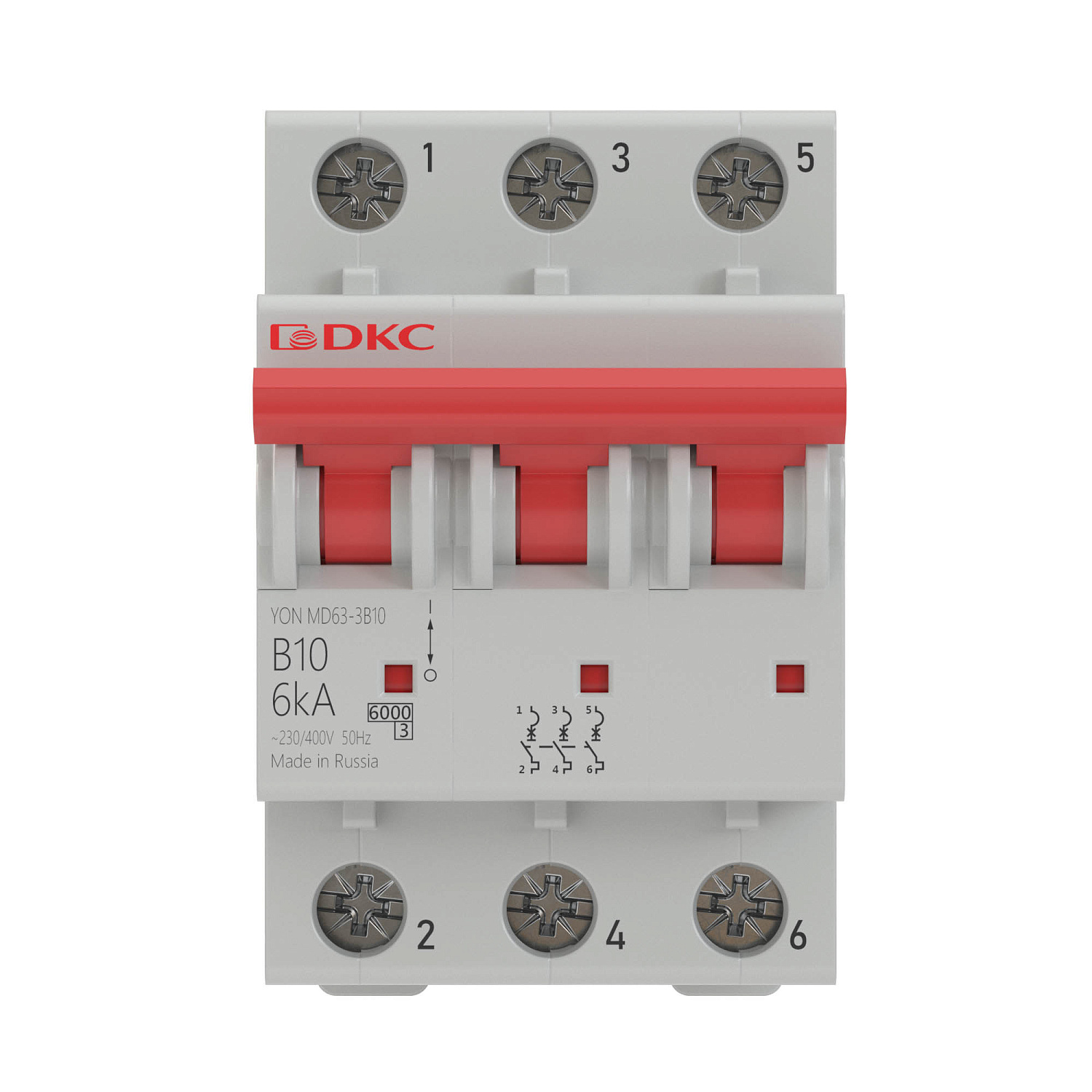Выкл. автомат. 3Р С16А 6кА (YON MD63) MD63-3C16-6 в каталоге ЮгКабель