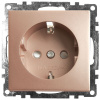Розетка 1-местная с защитной шторкой с/з (механизм), 250В, 16А, серия Катрин, GLS16-7110-02, шампань 39596