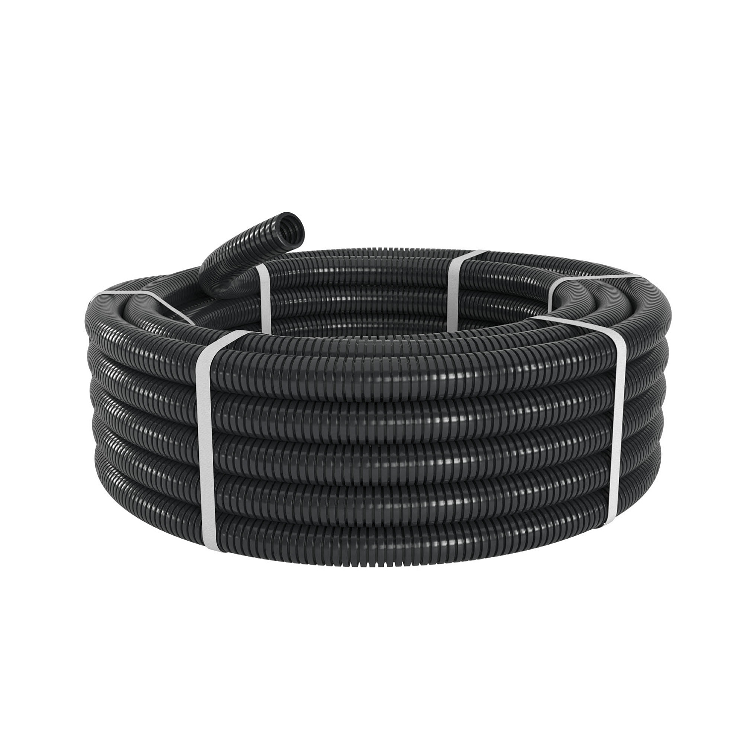 Труба ПА 6 гофр. DN17мм, ПВ-2, Dвн 16,8 мм, Dнар 21,2 мм, цвет чёрный PA601721F2 в каталоге ЮгКабель