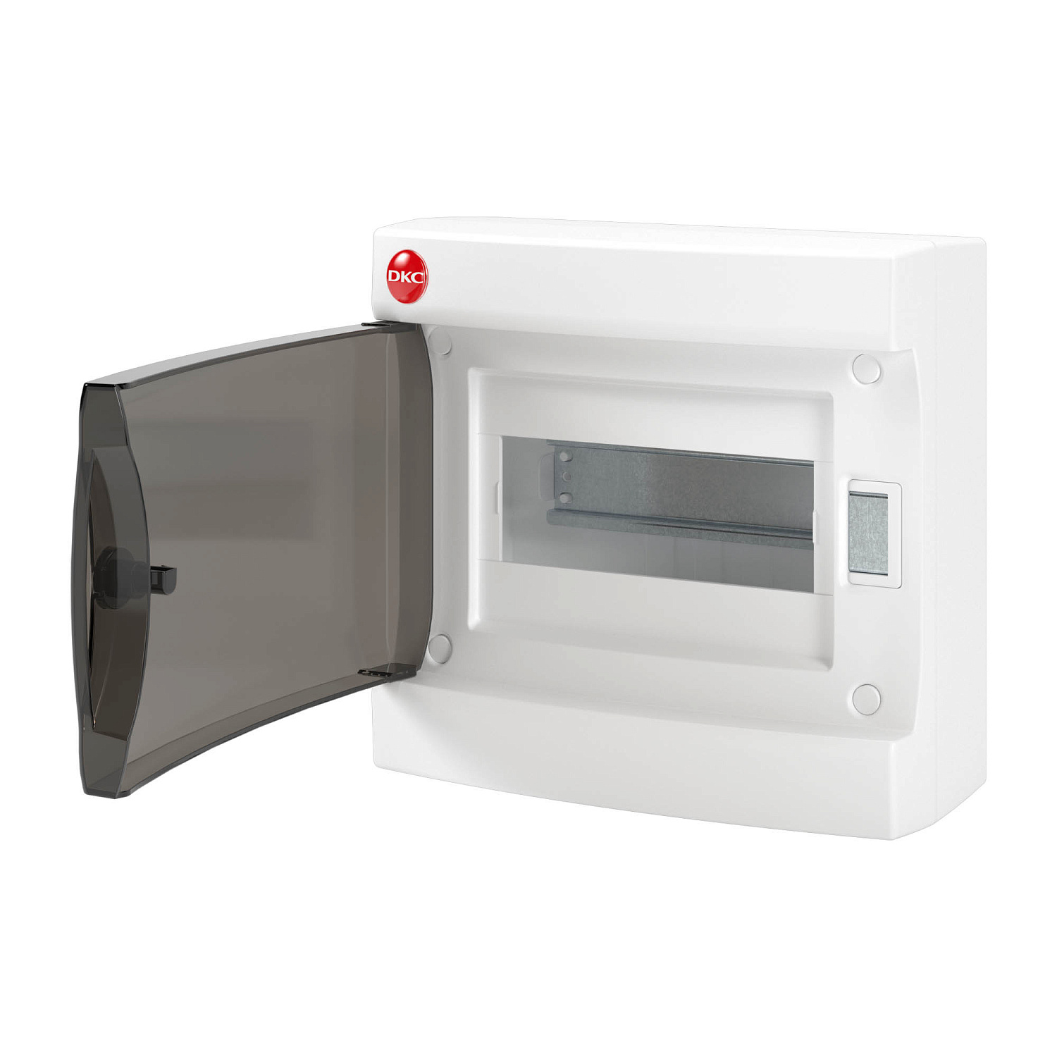 Щит настен.   8 мод. (207х197х101) IP41 белый, с дверцей, с усил. клем.блок., RAMbase (под остаток) 84708 в каталоге ЮгКабель