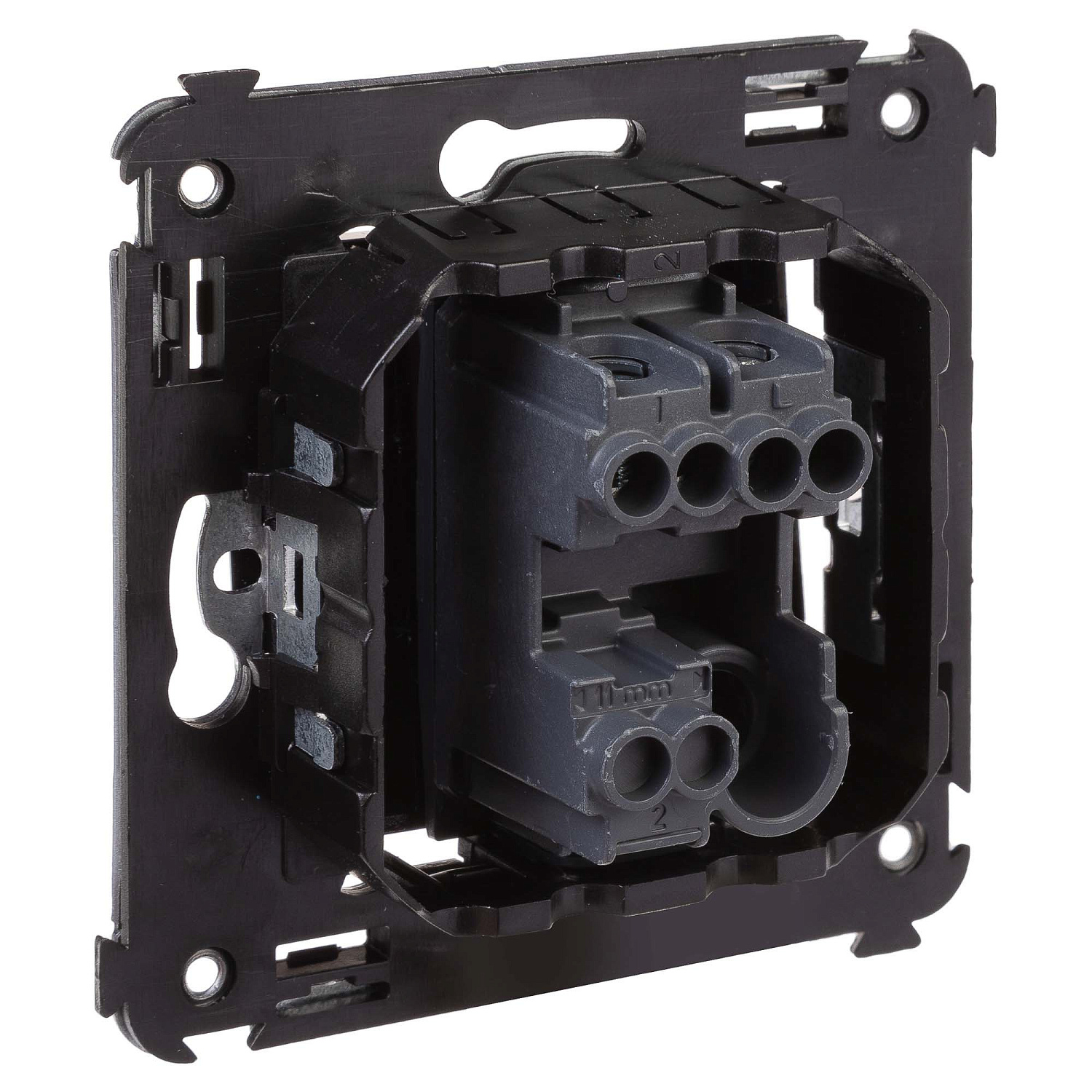 Выключатель одноклавишный в стену, "Avanti", "Черный квадрат" 4402103 в каталоге ЮгКабель