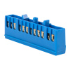 Шина "0" N (6х9мм) 12 отверстий латунь синий изолированный корпус на DIN-рейку EKF PROxima sn0-63-12-ib Шина "0" N (6х9мм) 12 отверстий латунь синий изолированный корпус на DIN-рейку EKF PROxima sn0-63-12-ib
