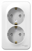 Розетка ОП 2-м c з/к шторки (белый) Blanca BLNRA011211 в наличии по выгодной цене. Краснодар. ЮГКАБЕЛЬ.