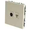 Розетка СП TV   комп. RJ-45 механизм (белый фарфор) soft touch Эмили RST00-5106-01 49872 в наличии по выгодной цене. Краснодар. ЮГКАБЕЛЬ.