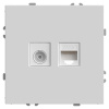 Розетка СП TV   комп. RJ-45 механизм (белый фарфор) soft touch Эмили RST00-5106-01 49872 в наличии по выгодной цене. Краснодар. ЮГКАБЕЛЬ.