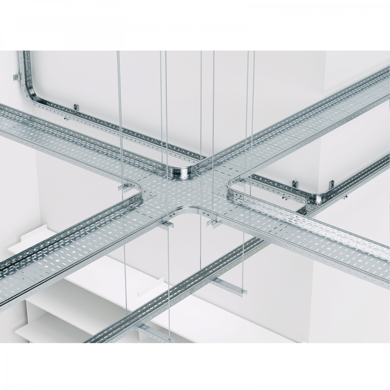 Лоток метал. перф. 100х50х3000  0,6мм SPL3510 в каталоге ЮгКабель