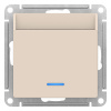 Выключатель СП карточный 10А без задержки времени механизм (бежевый) Atlas ATN000267