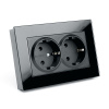 Розетка 2-местная с защитной шторкой с/з, 250В, 16А, серия Катрин, GLS16-7014-05 , черный в сборе  39516 в наличии по выгодной цене. Краснодар. ЮГКАБЕЛЬ.