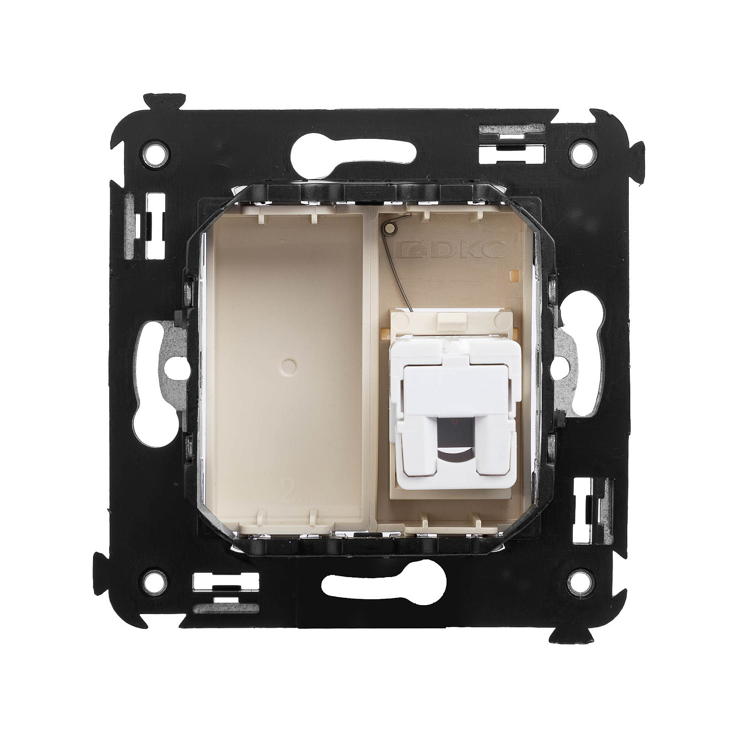 Розетка телефонная RJ-12 в стену одинарная, "Avanti", "Ванильная дымка" 4405313 в каталоге ЮгКабель