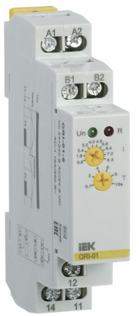 Реле тока ORI 24-240В AC/DC 0,8-8А, 0,1-10 сек ORI-01-8