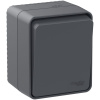 Переключатель проходной 1-кл. ОП IP54 10AX антрацит Profi54 ATN544061