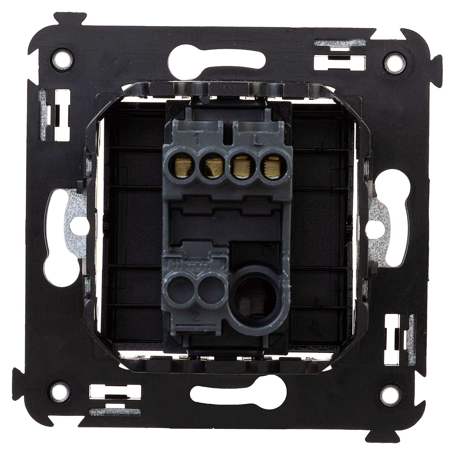 Выключатель одноклавишный в стену, "Avanti", "Черный квадрат" 4402103 в каталоге ЮгКабель