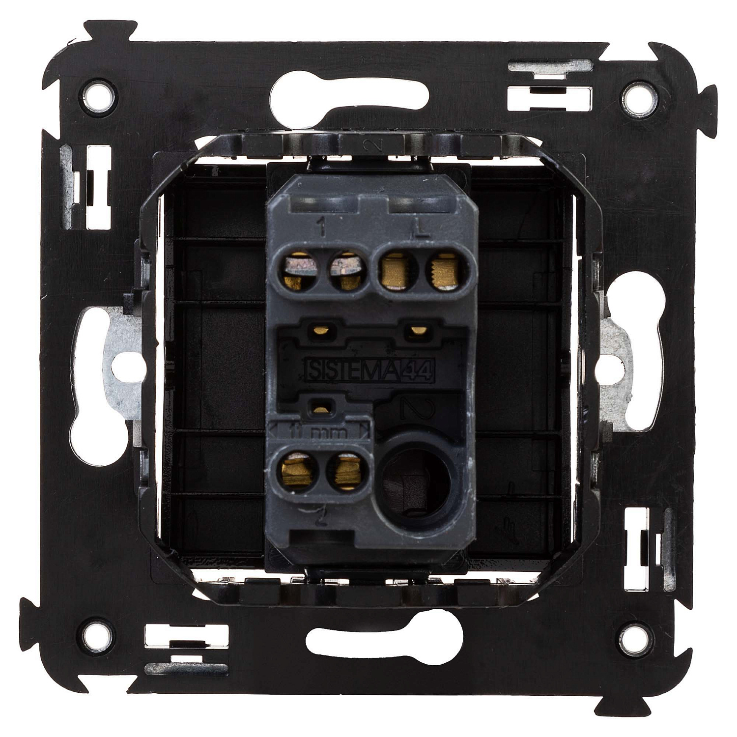 Переключатель одноклавишный в стену, "Avanti", "Черный квадрат" 4402113 в каталоге ЮгКабель