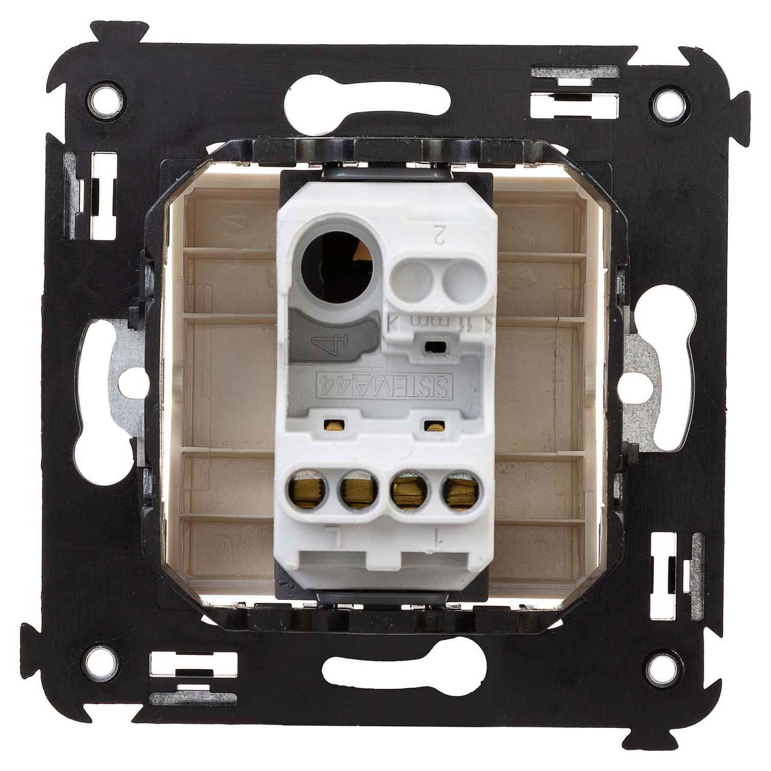 Выключатель одноклавишный в стену, "Avanti", "Ванильная дымка" 4405103 в каталоге ЮгКабель