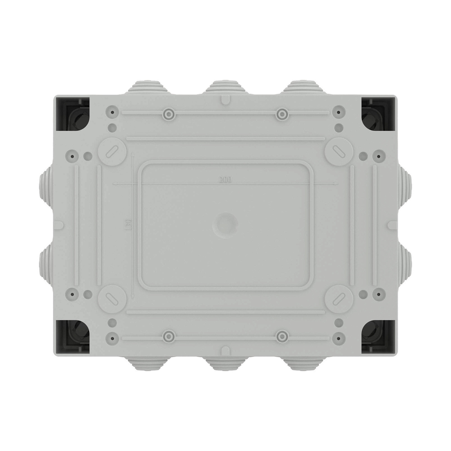 Коробка монтажная ОП 300х220х120 с 10 вводами IP55 (серый) 54300 Коробка монтажная ОП 300х220х120 с 10 вводами IP55 (серый) 54300 в каталоге ЮгКабель