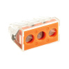 Клемма миниатюрная 3х2,5-6 (с пастой) линейное расположение контактов plc-smk-773-173
