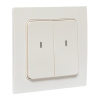Умный беспроводной выключатель Стокгольм 2-кл. белый Zigbee EKF Сonnect RCV-ST2-WS-ZB
