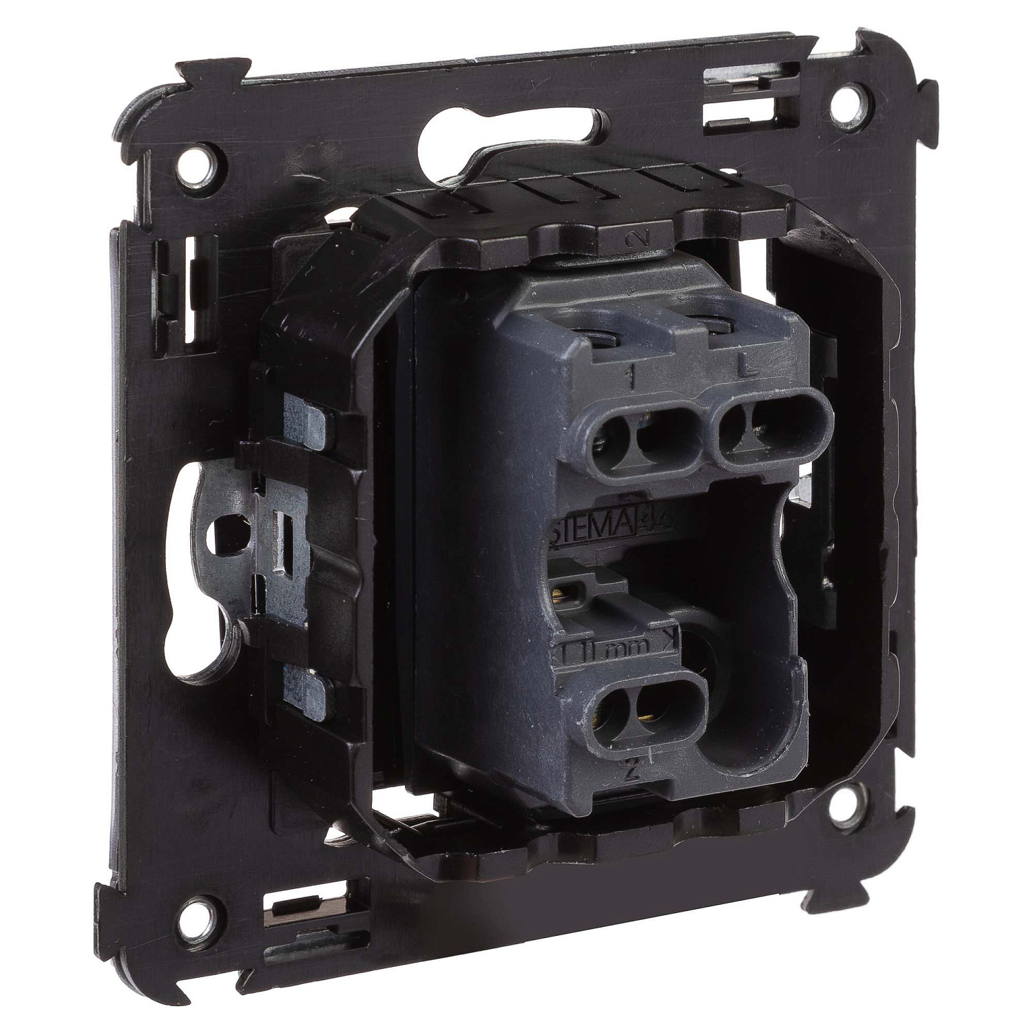 Переключатель одноклавишный в стену, "Avanti", "Черный квадрат" 4402113 в каталоге ЮгКабель