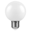Лампа светодиод. LED   3W 6400К 240Лм Е27 G60 (84х60) матовый шар (белый) (для гирлянд) LB-37 25902
