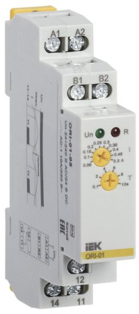 Реле тока ORI 24-240В AC/DC 0,05-0,5А, 0,1-10 сек ORI-01-05