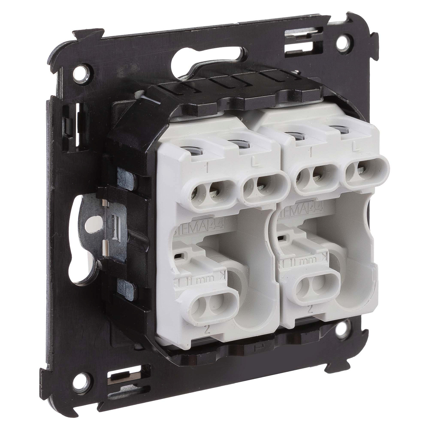 Выключатель двухклавишный в стену, "Avanti", "Ванильная дымка" 4405104 в каталоге ЮгКабель