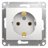 Розетка СП 1-м с з/к механизм (белый) Glossa GSL000143 Розетка СП 1-м с з/к механизм (белый) Glossa GSL000143