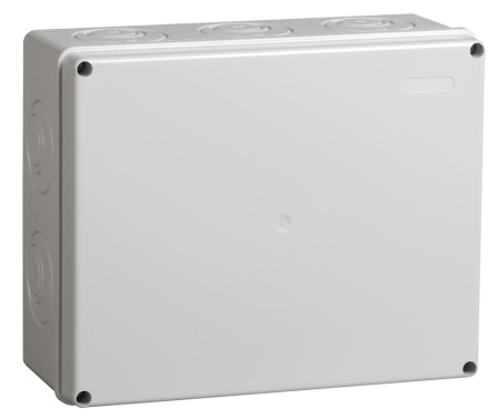Коробка монтажная ОП 24х195х90 с 10 вводами IP55 (серый) КМ41272 UKO10-240-195-090-K41-55