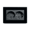 Розетка 2-местная с защитной шторкой с/з, 250В, 16А, серия Катрин, GLS16-7014-05 , черный в сборе  39516 в наличии по выгодной цене. Краснодар. ЮГКАБЕЛЬ.