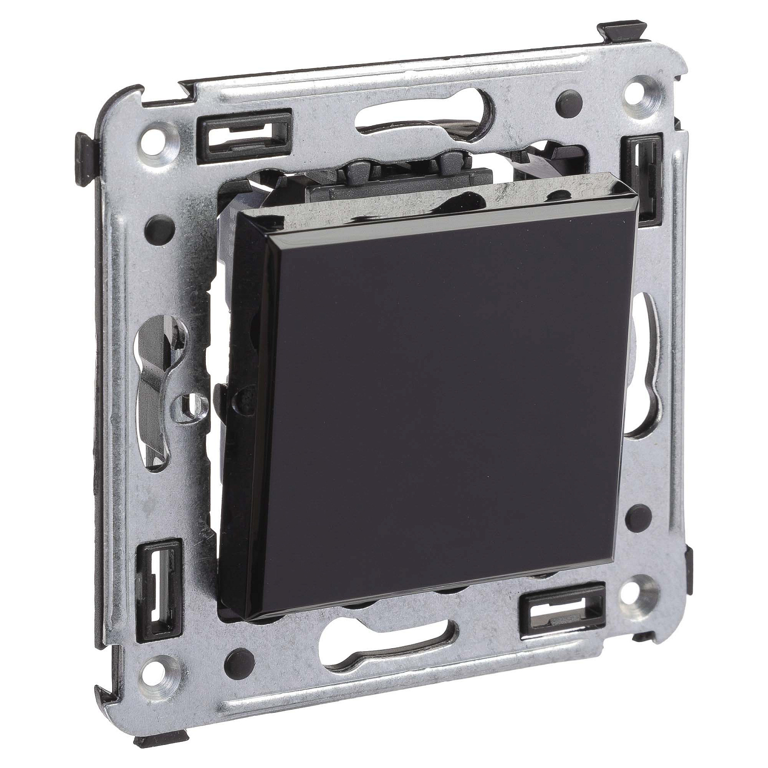 Переключатель одноклавишный в стену, "Avanti", "Черный квадрат" 4402113 в каталоге ЮгКабель