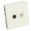 Розетка СП TV   комп. RJ-45 механизм (белый фарфор) soft touch Эмили RST00-5106-01 49872 в наличии по выгодной цене. Краснодар. ЮГКАБЕЛЬ.