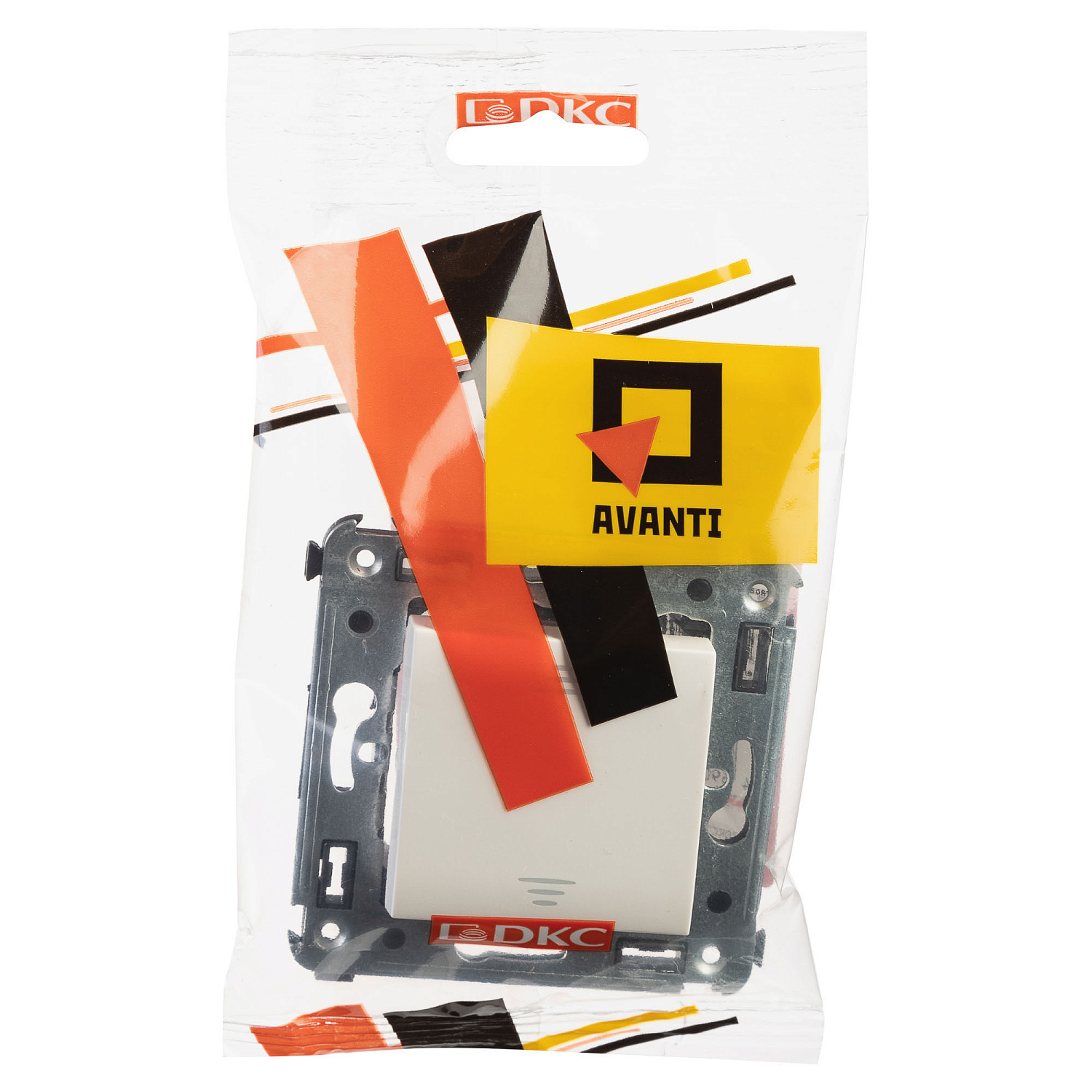 Переключатель одноклавишный в стену, "Avanti", "Белое облако" 4400113 в каталоге ЮгКабель