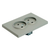 Розетка СП 2-м без з/к с шторк. (платиново-серый) soft touch Эмили RST16-5116-10 49955 в наличии по выгодной цене. Краснодар. ЮГКАБЕЛЬ.