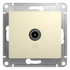 Розетка СП ТВ 4,0dB проходная механизм (бежевый) Glossa  GSL000292 в наличии по выгодной цене. Краснодар. ЮГКАБЕЛЬ.