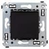 Переключатель одноклавишный в стену, "Avanti", "Черный квадрат" 4402113