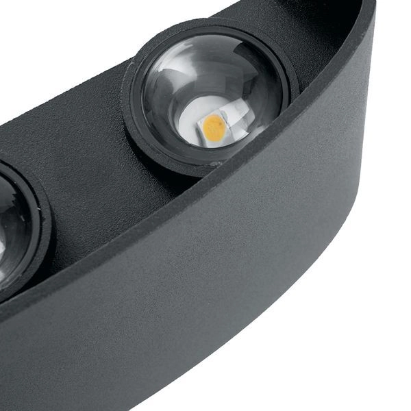 Светильник светодиодный уличный 6х1W 230V 450Лм 3000K IP54 (170х40х80) DH101 черный 48100 в каталоге ЮгКабель