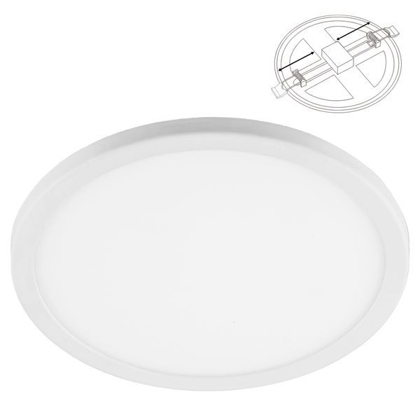 Светильник светодиодный (встраив.) 14W/175-230V 6400K 1120Лм IP20 белый (AL508) d175 (50-160мм) 32546 Светильник светодиодный (встраив.) 14W/175-230V 6400K 1120Лм IP20 белый (AL508) d175 (50-160мм) 32546 в каталоге ЮгКабель