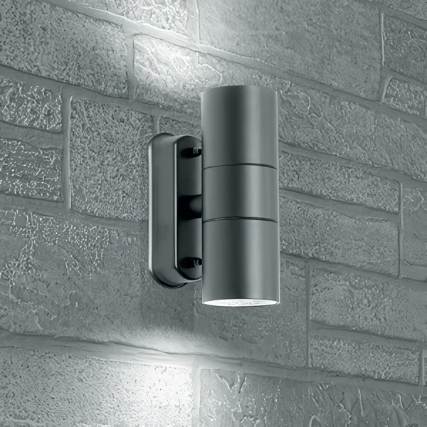 Светильник архитектурный 2хGU10 220V IP44 (163х103х60) черный DH0704 11881 в каталоге ЮгКабель