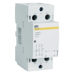 Контактор модульный 2Р 40А 1НО 1НЗ 230В КМ40-11 AC MKK10-40-11 в каталоге ЮгКабель